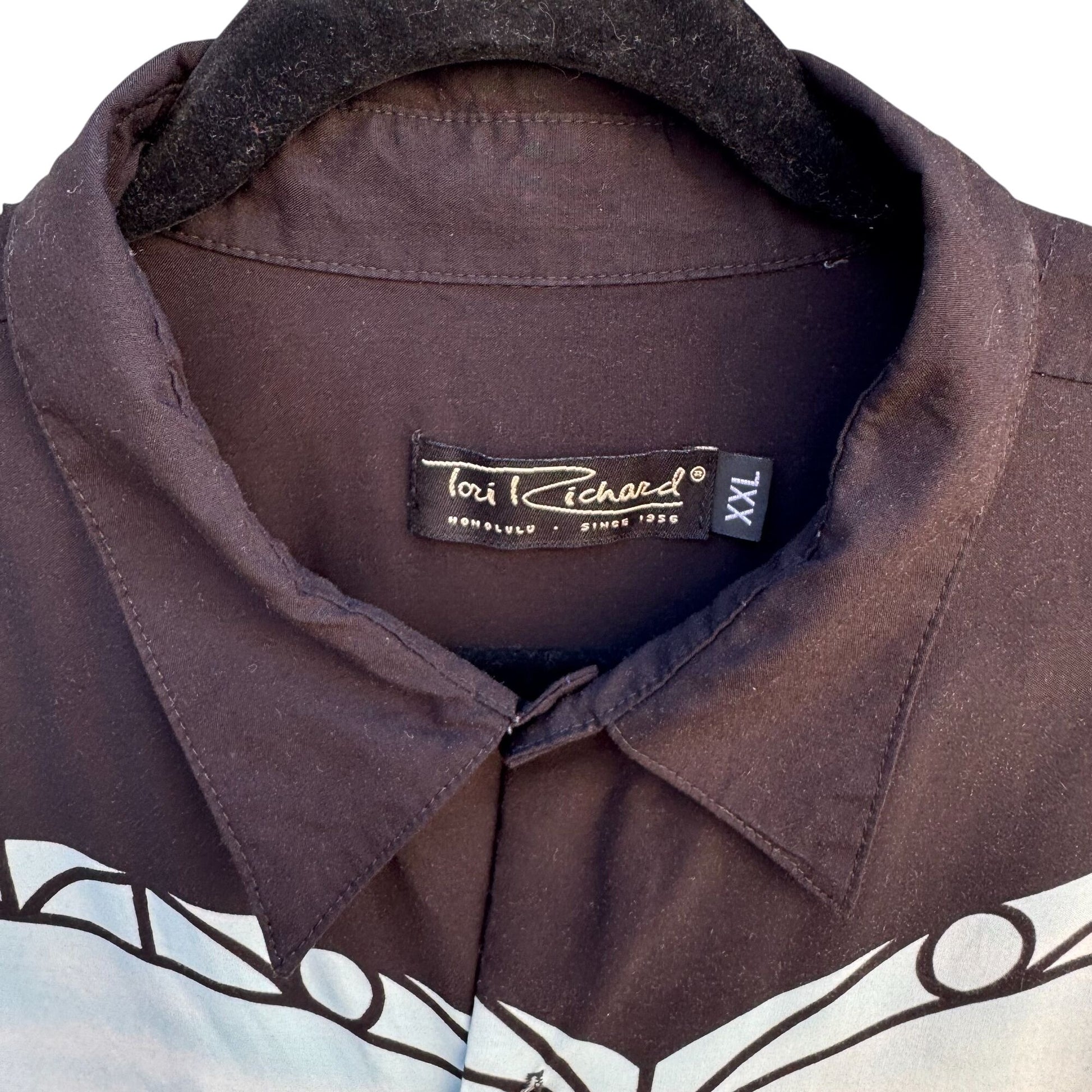 Tori Richard Vintage Mens Cruise Travel Corvette Short Sleeve Hawaiian Shirt 2XL