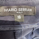 Switch Mario Serrani Italy Womens Navy Flat Front Slash Pockets Zipper Closure Pants 16 2 image